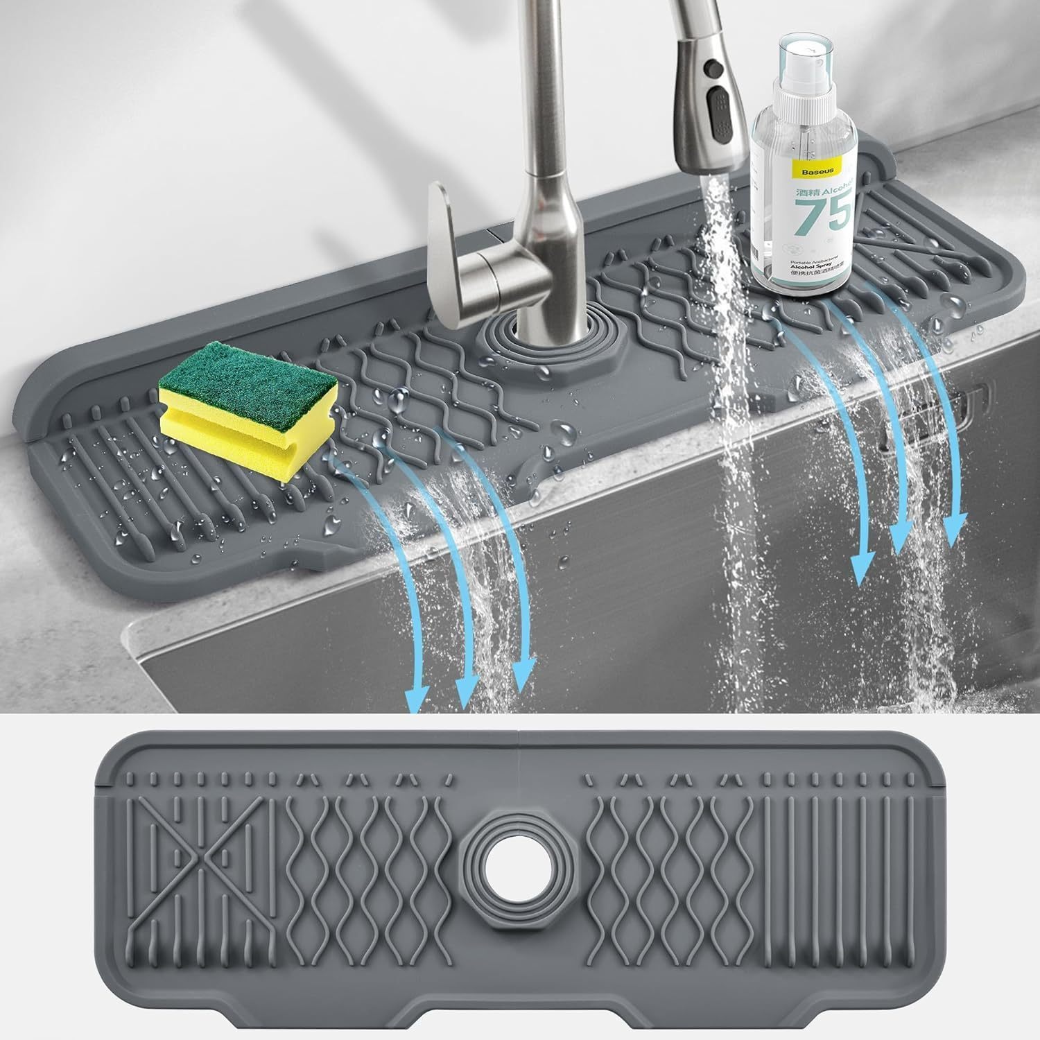 Silicone Tap Washer - Kolay Temizlenen Silikon Musluk Sıçrama Koruma