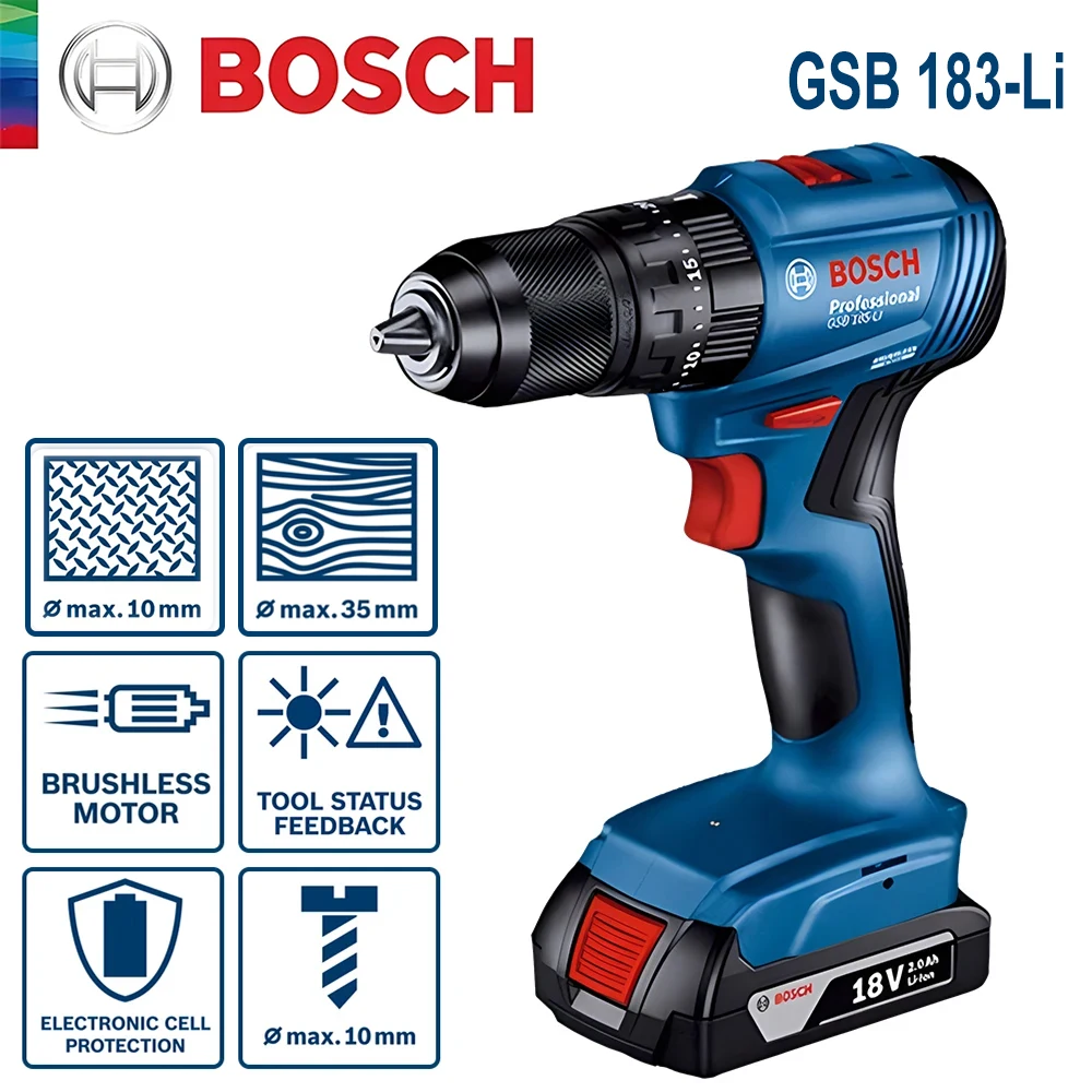 Bosch GSB 183-LI 18V Fırçasız  - Bosch Drill Gsb 18V incelemesi ve fiyatı